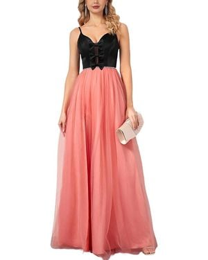 Vincent Print Maxi Dress - Red