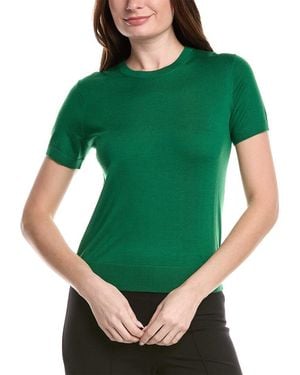 Theory Basic Wool Jumper - Green