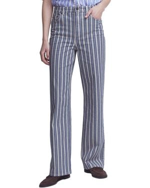 Boden High Rise Column Leg Jean - Blue