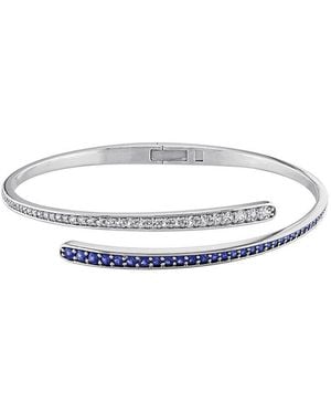 Rina Limor 1.66 Ct. Tw. Lab-Grown Created Sapphire #33, Created Sapphire, Created Sapphire Wrap Bangle B - White