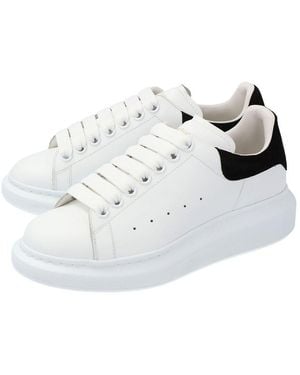 McQueen Calfskin Leather Larry Trainer (Authentic Pre-Loved) - White