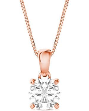 Amairah 14K 5.00 Ct. Tw. Lab-Grown Diamond Solitaire Pendant Necklace - White