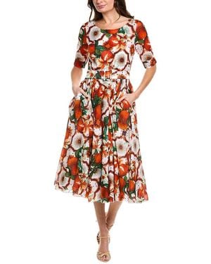 Samantha Sung Aster Midi Dress - White