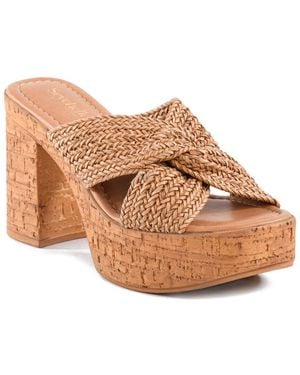 Seychelles Adorned Slide - Brown