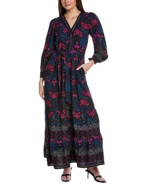 Garrie B Floral Maxi Dress - Blue