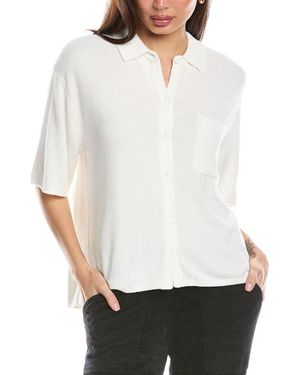 Barefoot Dreams Cozychic Ultra Lite Cropped Shirt - White