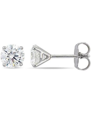 Diamond Select Cuts 14K 1.40 Ct. Tw. Diamond Earrings - Metallic