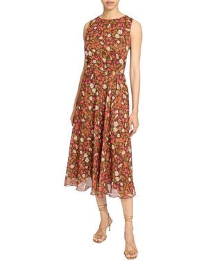 Santorelli A-Line Dress - Brown