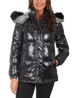 Kensie Short Down Jacket - Black