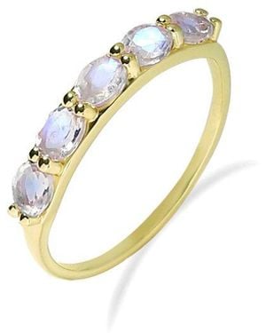TIRAMISU 10K 0.85 Ct. Tw. Moonstone Ring - Metallic