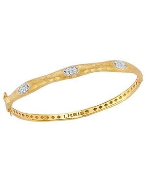 Reiss 14K 0.18 Ct. Tw. Diamond Bangle Bracelet - Metallic