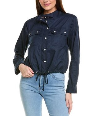 1.STATE Drawcord Waist Jacket - Blue