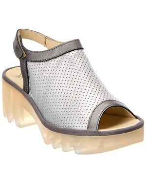 Fly London Leather Sandal - White