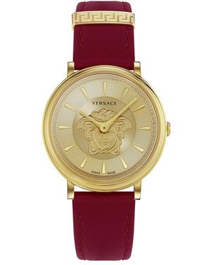 Versace V-Circle Watch - Red