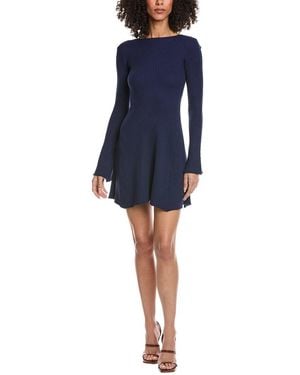 Elan Long Sleeve Mini Dress - Blue