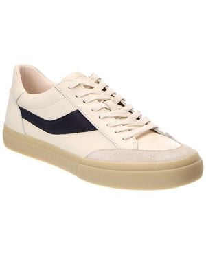 Vince Frances Leather& Suede Trainer - White