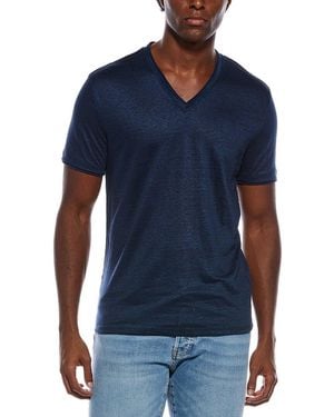 John Varvatos Wooster Slim Fit Linen Shirt - Blue