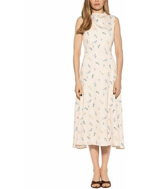 Alexia Admor Opal Draped Fit & Flare Dress - Natural