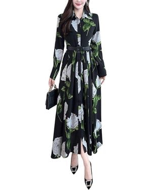 Adele Berto Maxi Dress - Black