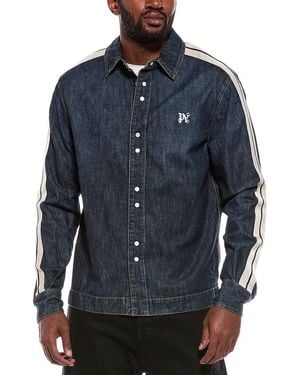Palm Angels Logo Jacket - Blue
