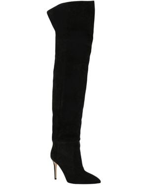 Paris Texas Over-The-Knee Suede Over-The-Knee Boot - Black