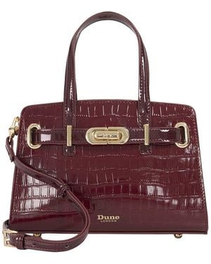 Dune Dinkydefine Leather Handbag - Red