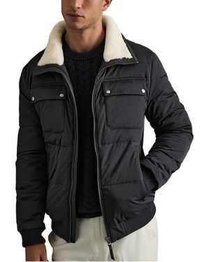 Reiss Puffer Jacket - Black