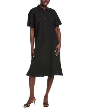 Eileen Fisher Classic Collar Shirtdress - Black