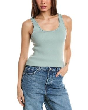3.1 Phillip Lim Ribbed Wool-Blend Tank - Blue