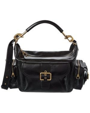 Chloé Medium Double Carry Leather Shoulder Bag - Black