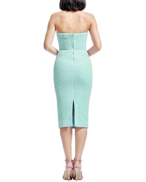dress the population cosette corset strapless bodycon dress Cosette Satin Dress Dress the Population