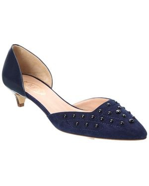 Tod's Suede & Leather Pump - Blue
