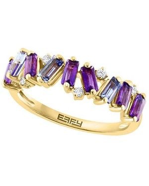 Effy Fine Jewelry 14K 0.87 Ct. Tw. Diamond & Gemstone Ring - White