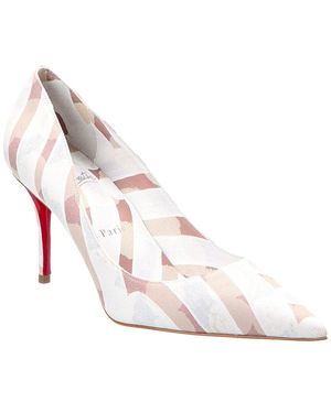 Christian Louboutin Miss Z 100 Coated Canvas Pump - Pink
