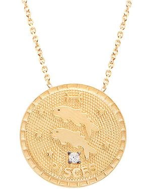 Gabi Rielle 22k Over Silver Pisces Cz Necklace - White