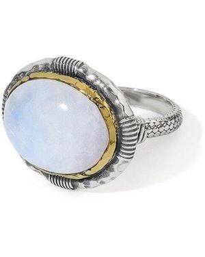 TIRAMISU Plated 1.33 Ct. Tw. Moonstone Statement Ring - Multicolor