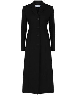 Ferragamo Tailored Wool-Blend Coat - Black