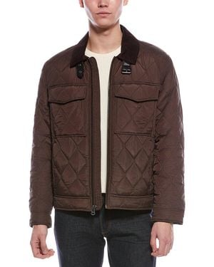 Cole Haan Diamond Quilt Short Jacket - Brown