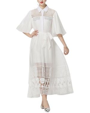 MIRA RICHI Midi Dress - White