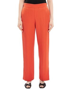 Theory Jolinta Summer Linen-blend Pant - Red