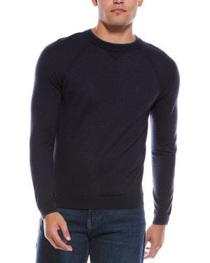 Autumn Cashmere Raglan Cashmere Crewneck Sweatshirt - Blue