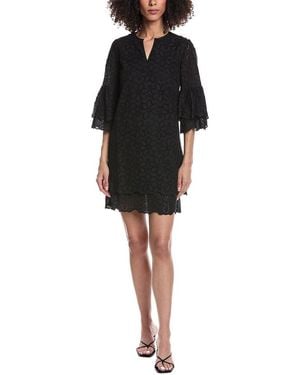 tyler boe Christina Eyelet Mini Dress - Black