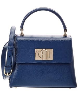 Furla 1927 Mini Leather Top Handle - Blue