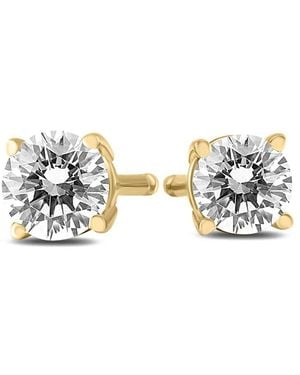 True Diamond 14k 0.37 Ct. Tw. Diamond Studs - Metallic