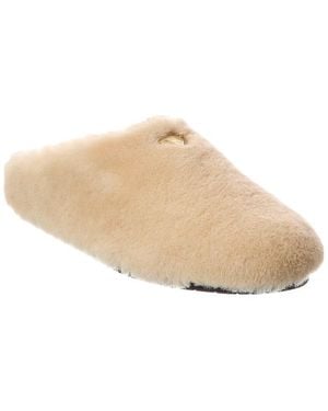 Prada Shearling Mule - Natural