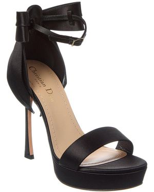 Dior Mlle Satin Platform Sandal - Black