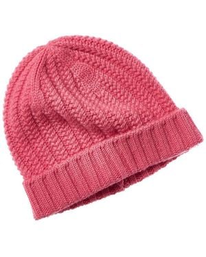 Sofiacashmere Sofiacashmere Chunky Textured Cashmere Hat - Pink