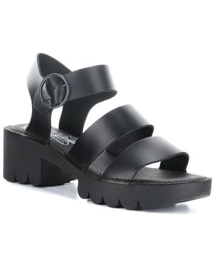 Fly London Egly Leather Sandal - Black