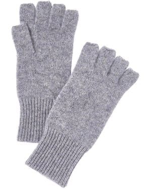 Phenix Cashmere Fingerless Gloves - Gray