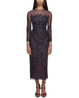 Marchesa Midi Dress - Blue